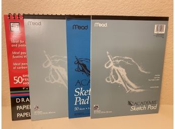 Lot Of 4 New Sketchpads By Mead