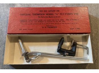 Original Thompson Model A Fly Tyers Vise With Box