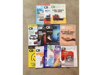 Lot Of Consumer Report Magazines