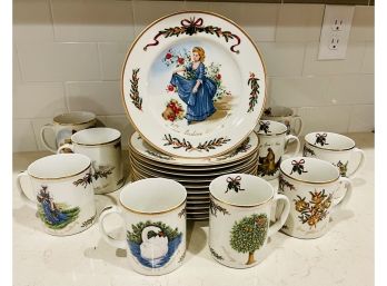 All Of The Days Of Christmas Exclusively For Mpd 1992 By Royal Gallery China Set