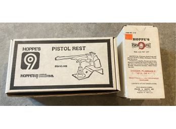 New! Hoppes 9 Pistol Rest And Powder Solvent