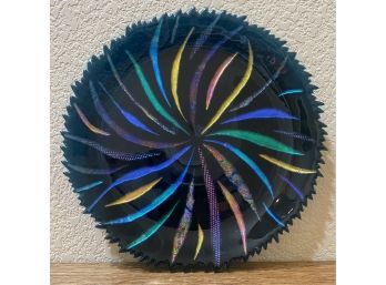 Blue Art Plate By Tina Kellogg