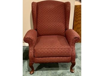 Burgundy Queen Ann Recliner