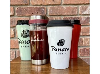 Lot Of 4 Coffee Tumblers Including Eddie Bauer