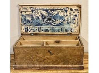 Antique Boys Union Tool Chest- Needs Repairs