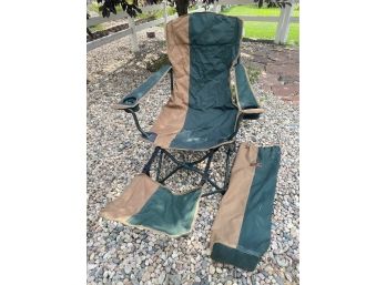 XL Brand Folding  Chair With Footstool