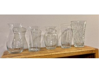 5 Pc. Glass Vase Lot