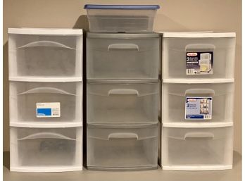 Plastic Storage Drawers Lot