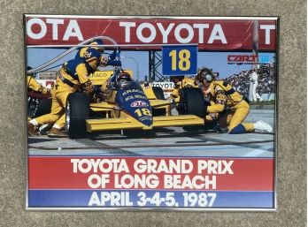 1987 Toyota Grand Prix Poster Framed