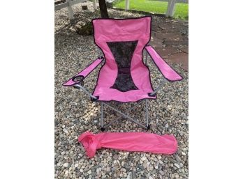 Pink Folding Chair