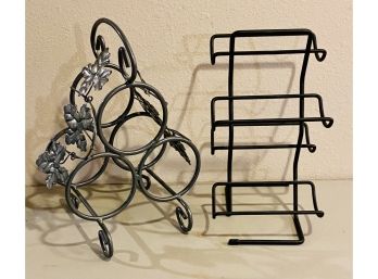 2 Metal Wine Racks