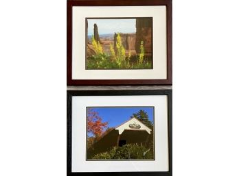 2 Framed Original Photographs -Signed