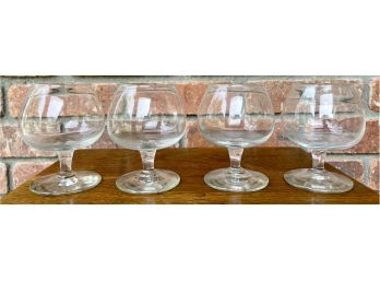 Lot Of 4 Brandy Glasses