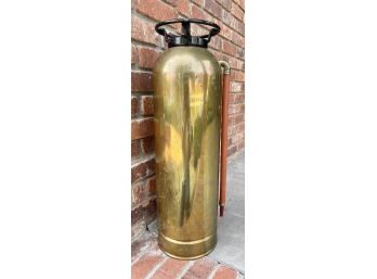 Vintage Brass Fire Extinguisher