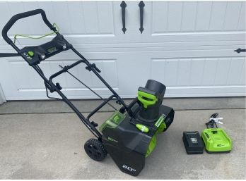 Greenworks Pro Snowblower- 80 Volt With Battery And Charger