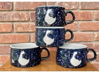 Lot Of 4 Goose Mugs