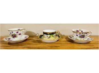 3 Cups & Saucers Bundle