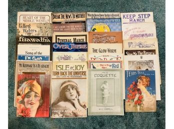 Antique Sheet Music- Great Graphics!