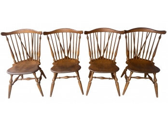 Grouping Of 4 Spindle Backed Windsor Side Chairs