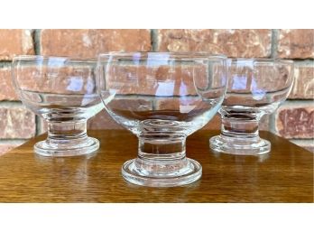 Lot Of 3 Glass Dessert Cups