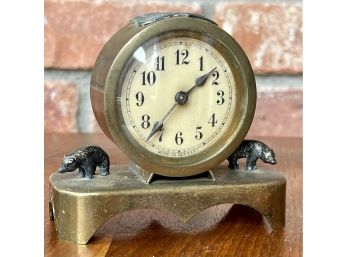 Antique Gran Canyon Yellowstone Souvenir Clock