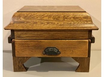 Old Victrola Parts Repurposed Into Small Cabinet With Drawer