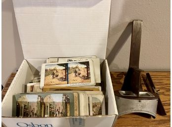 Vintage Monarch Stereoscope Viewer With Cards