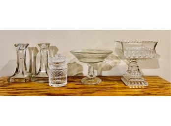 Lot Of 5 Pc. Assorted Glassware