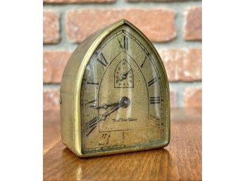 Antique Brass Arched Clock