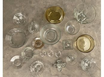 Large Glass Lot With Pyrex, Pressed Glass And More