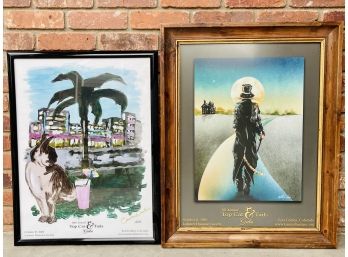 2 Pc. Top Cat & Tails Gala Framed Posters- One Signed