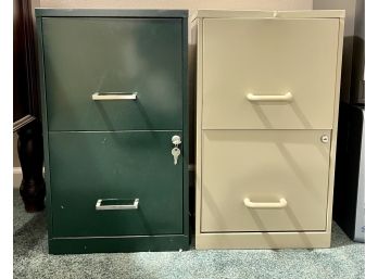 Lot Of 2 Metal Filing Cabinets