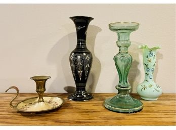 Vases & Candleholders Lot