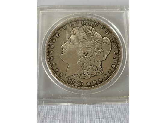 1885 E. Pluribus Unum Coin Silver Liberty Morgan One Dollar