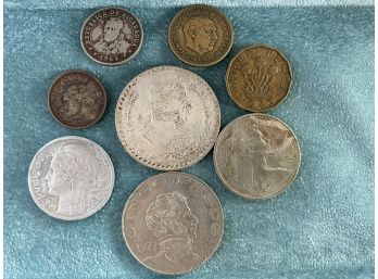 Eight Coins From Around The World