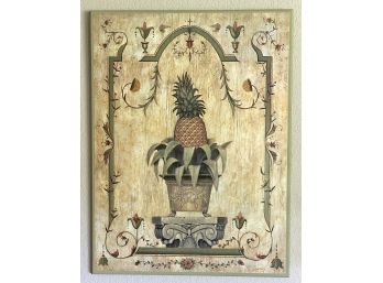 James Wiens Tropical Fine Art Print Pineapple Plant On Board