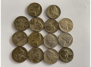 1930s-1940s Jefferson Silver Nickels