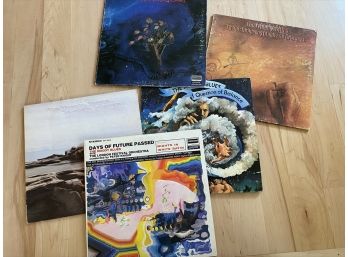 Five Vinyl Records Moody Blues And More
