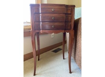 Handsome John Widdicomb Three Drawer Side Accent Table