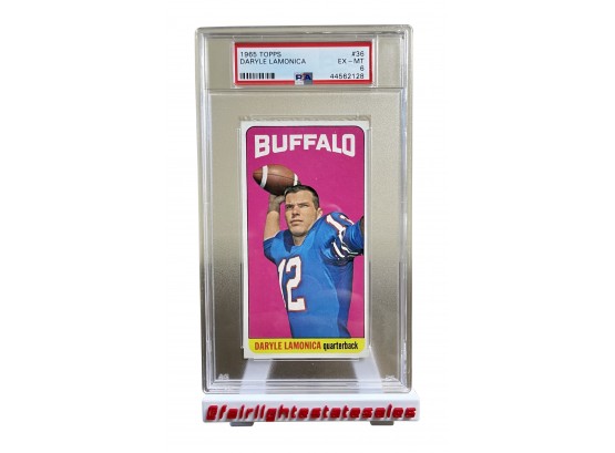 Daryle Lamonica Card #36 1965 Topps Graded By PSA EX-MT 6