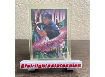 Darin Erstad Anaheim Angels 1997 Circa Fleer Baseball Card 241 Autographed.
