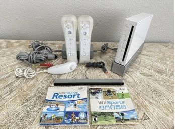 Nintendo Wii Console W/Wii Sports, Wii Sports Resort Bundle