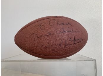 NFL Football Signed By Johnny Unitas