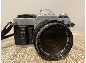 Canon AE1 Camera With Canon 50mm F1.4 Lens