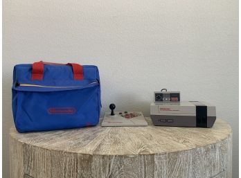 Original NES, Advantage Joystick And Nintendo Carrying Case Bundle