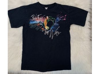 Vintage Pink Floyd The Wall -Black Cotton Novelty T-Shirt Men's Size Small