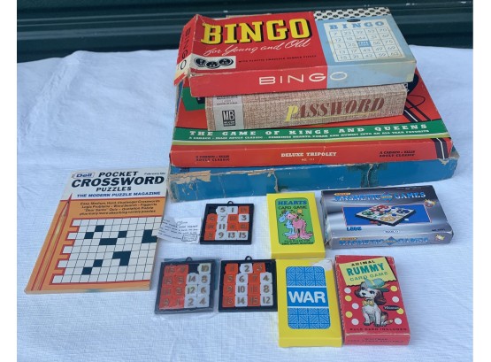 Collection Of Vintage Games Including Password, Bingo, Tripoley And More