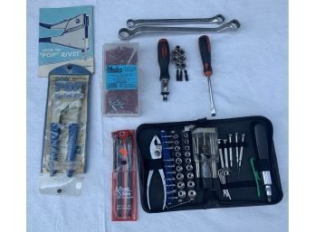 Miscellaneous Tools Including Pop Rivetool Kit And More