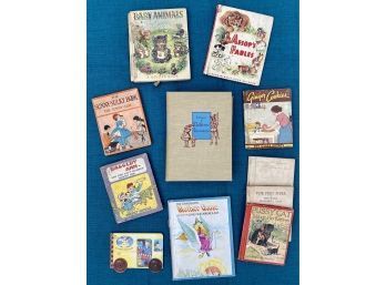 Lot Of Vintage Childrens Books Including Early Raggedy Ann, And 1915 The Sunny Silky Book