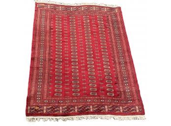 Stunning Antique Wool Red Rug
